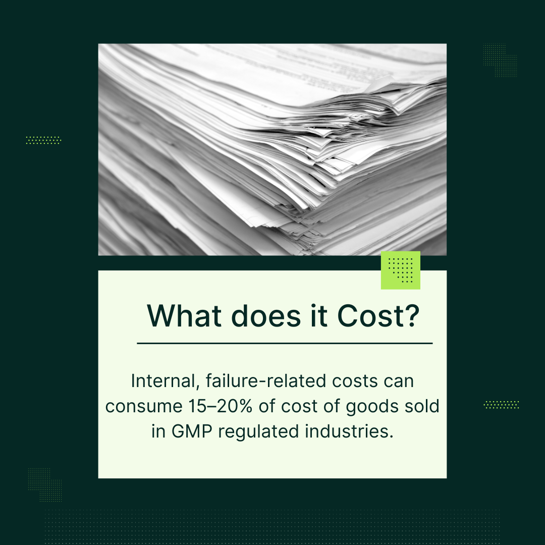 Documentation and quality costs - Hidden COPQ factors